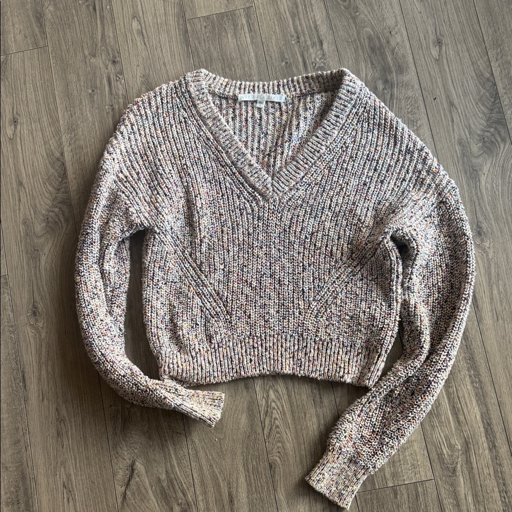 Veronica Beard Multicolor V-Neck Sweater
